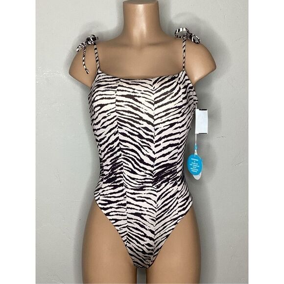 New. WET from L.A. zebra swimsuit. Large. Retails $148 - Picture 2 of 7